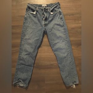 AGOLDE RILEY HIGH RISE STRAIGHT DENIM JEANS
